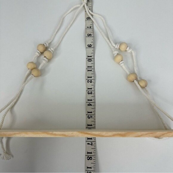 Macrame New Bohemian Home Garden Hanging Decor Plant Shelves 2-Piece Lot Bundle - Picture 5 of 9